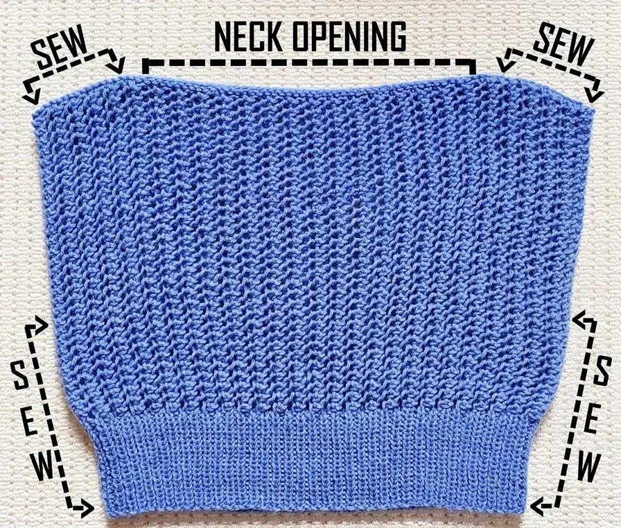 How to sew the Easy Lace Stitch Sweater.