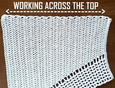How to begin the crochet border.