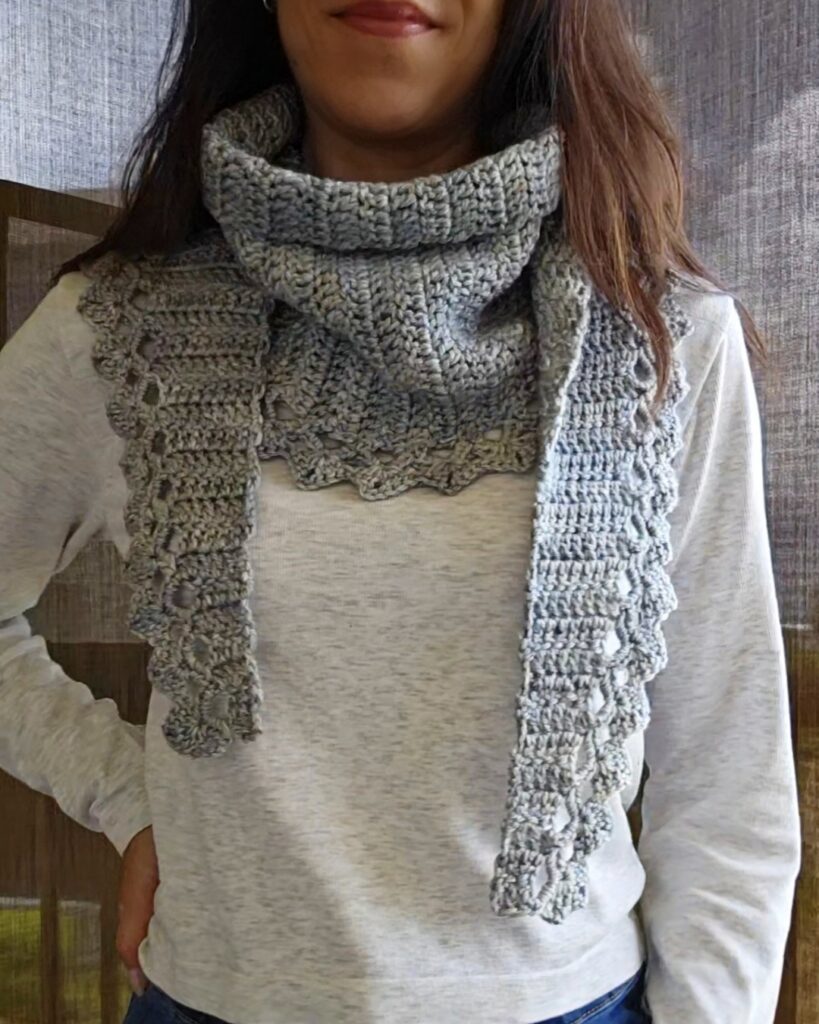 Crochet Thread Edging Patterns The Abalone Scarf - Free Crochet Pattern